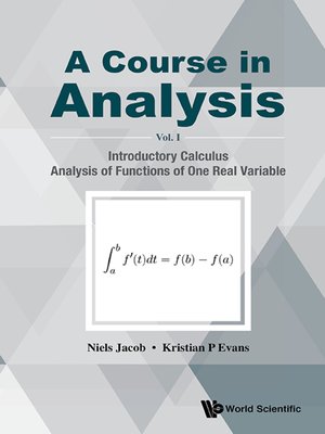 cover image of Course In Analysis, A--Volume I
